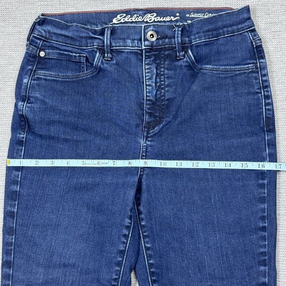 Eddie Bauer Womens Blue Denim Slightly Curvy High Rise Skinny Jeans Size 6 - Picture 9 of 13
